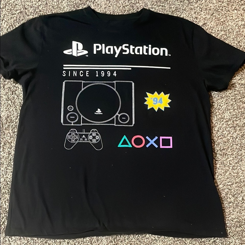 Sony PlayStation Black Graphic Tee